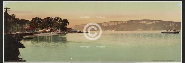 Palisades of the Hudson River, N.Y., c1900. Creator: William H. Jackson.