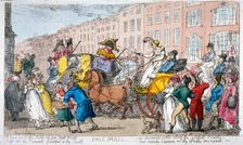 Pall Mall 1807 Artist: Thomas Rowlandson