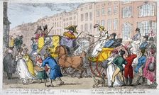 Pall Mall 1807 Artist: Thomas Rowlandson