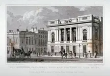 Pall Mall East, Westminster, London, 1828. Artist: M Barrenger