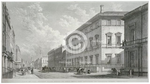 Pall Mall, Westminster, London, 1840. Artist: Thomas Higham