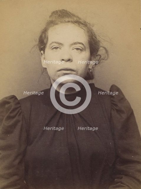 Pallaz (ou Pellaz). Péronne. 28 ans, née le 11/8/66 à Aix-les-Bains (Savoie). Cuisière. An..., 1894. Creator: Alphonse Bertillon.