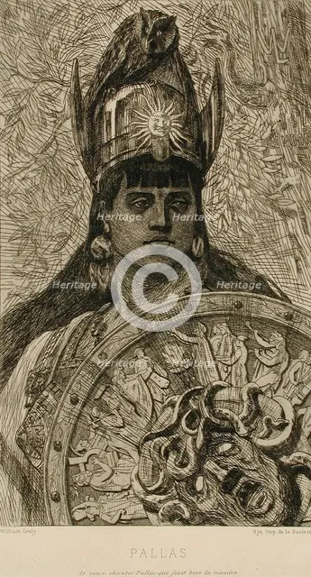 Pallas, 1874. Creator: Félicien Rops.
