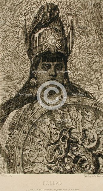 Pallas, 1874. Creator: Félicien Rops.