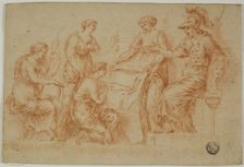 Pallas Athena and the Three Fates, n.d. Creator: Unknown
