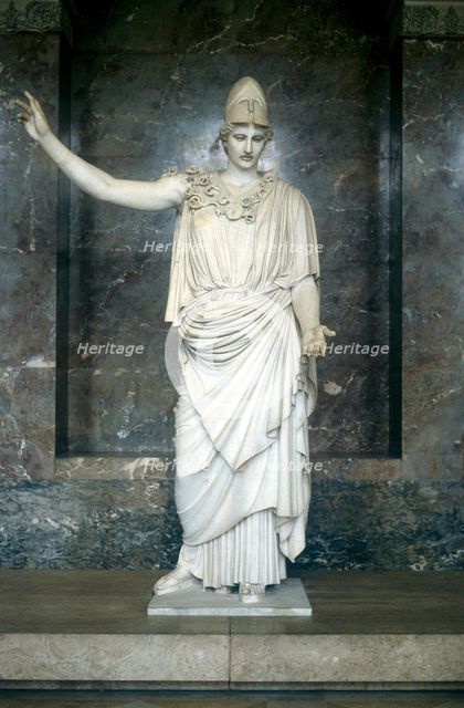 Pallas Athena, goddess of wisdom. Artist: Unknown