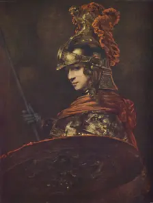 Pallas Athene c1657, (c1950). Creator: Rembrandt Harmensz van Rijn