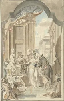 Pallas Athens in the Prometheus studio, 1752-1819. Creator: Juriaan Andriessen