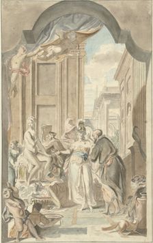 Pallas Athens in the Prometheus studio, 1752-1819. Creator: Juriaan Andriessen