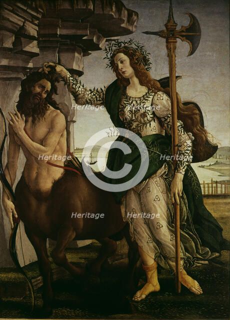  'Pallas and the Centaur' by Sandro Botticelli.