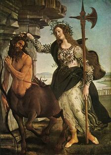 Pallas and the Centaur c1480-1485, (1937). Creator: Sandro Botticelli