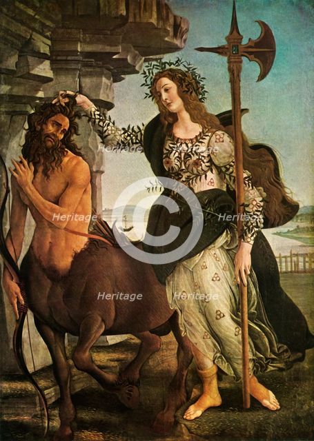 'Pallas and the Centaur', c1480-1485, (1937).  Creator: Sandro Botticelli.