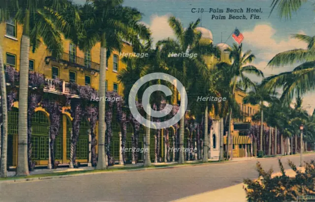 'Palm Beach Hotel, Palm Beach, Fla.', c1940s. Artist: Unknown.