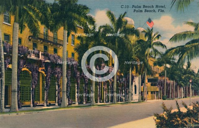 'Palm Beach Hotel, Palm Beach, Fla.', c1940s. Artist: Unknown.