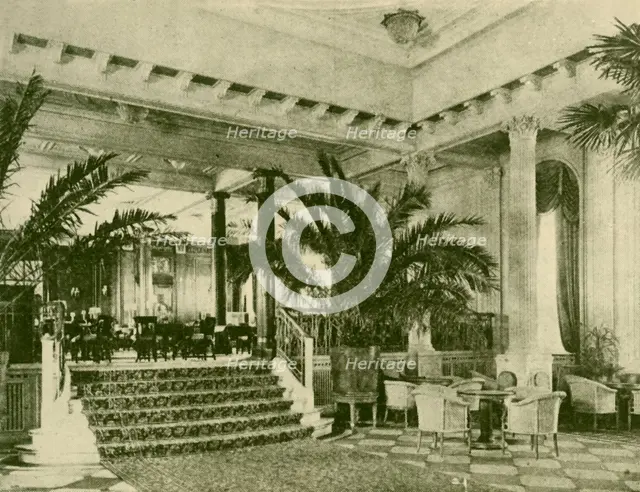 'Palm Court and Lounge in the Majestic', c1930. Creator: Unknown.