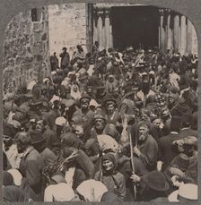 Palm Procession leaving the Church of the Holy Sepulchure c1900