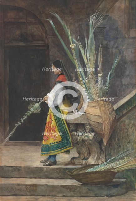 Palm Sunday in Spain, 1873. Creator: Jehan Georges Vibert.
