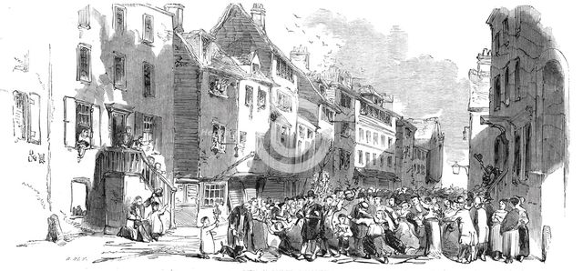 Palm Sunday in Spitalfields, 1844. Creator: Unknown.