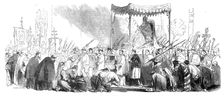 Palm Sunday, procession in the Sala Regia, 1844. Creator: Unknown