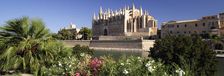 Palma Cathedral, Mallorca, Spain. The Gothic cathedral of Palma was built between 1230 and 1601