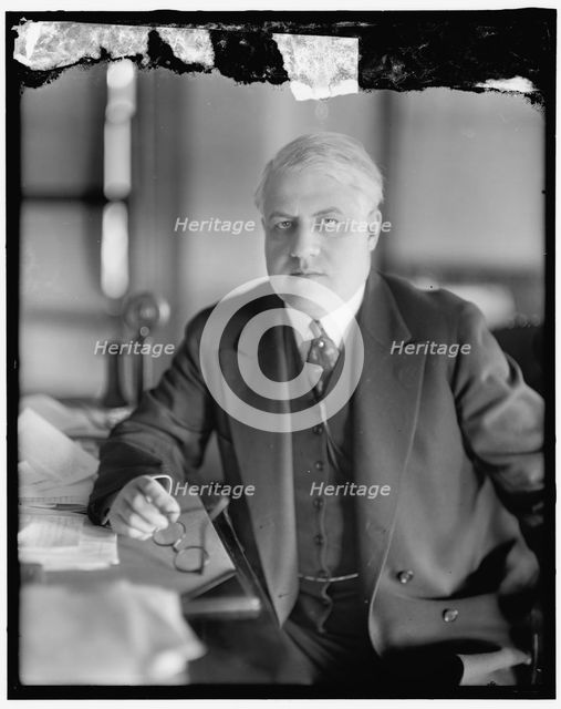 Palmer at desk, between 1910 and 1920. Creator: Harris & Ewing.