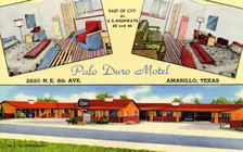 Palo Duro Motel, Amarillo, Texas, USA, 1950