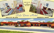 Palo Duro Motel, Amarillo, Texas, USA, 1950
