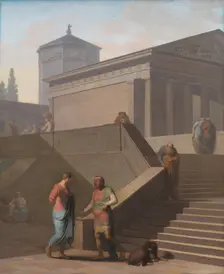 Pamphilius and his sevant Davus, 1802. Creator: Nicolai Abraham Abildgaard