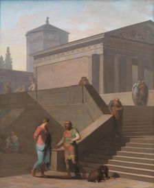 Pamphilius and his sevant Davus, 1802. Creator: Nicolai Abraham Abildgaard