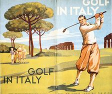 Pamphlet advertising golf in Italy, 1932