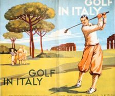 Pamphlet advertising golf in Italy, 1932. Creator: Unknown