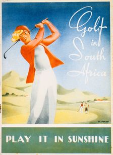 Pamphlet advertising golfing resorts in South Africa, c1930s. Creator: Unknown