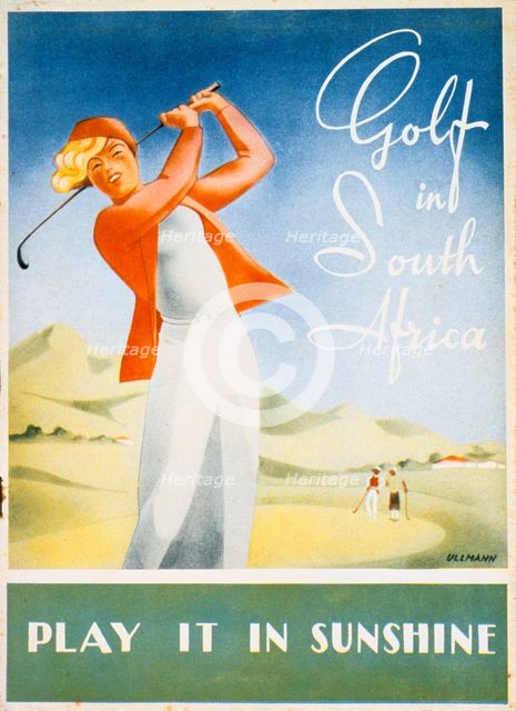 Pamphlet advertising golfing resorts in South Africa, c1930s. Creator: Unknown.