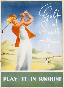 Pamphlet advertising golfing resorts in South Africa, c1930s