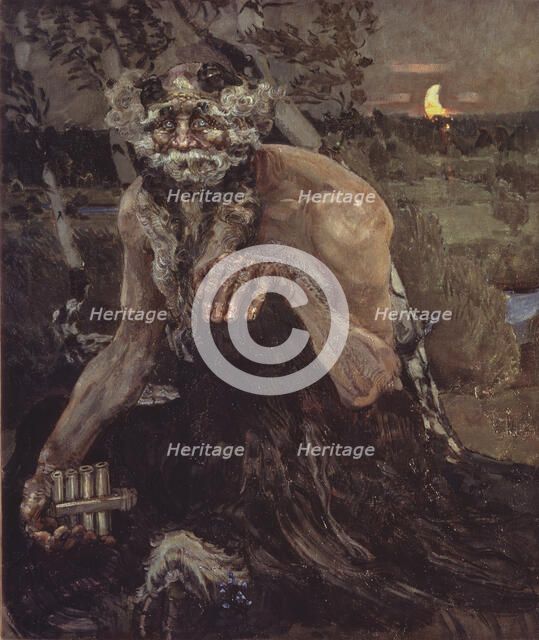 Pan, 1899. Artist: Vrubel, Mikhail Alexandrovich (1856-1910)