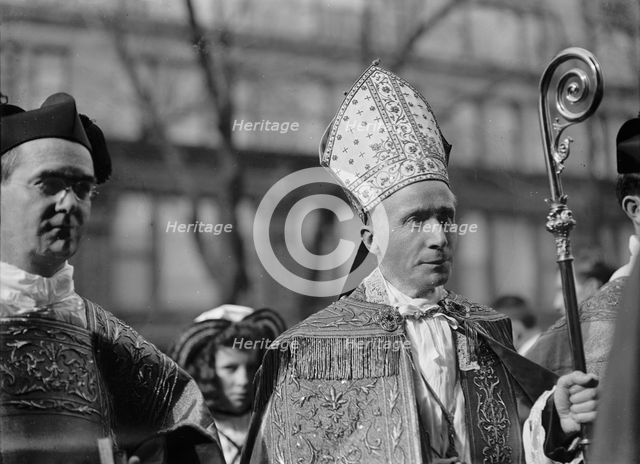 Pan American Mass. Cardinal Gibbons, 1912. Creator: Harris & Ewing.