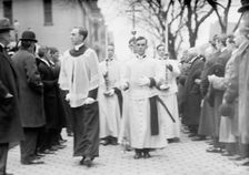 Pan American Mass. - Thanksgiving Day At St. Patrick's. Choir, 1912. Creator: Harris & Ewing