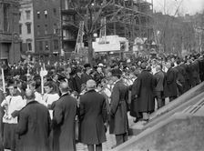 Pan American Mass. - Thanksgiving Day At St. Patrick's. Choir, 1912. Creator: Harris & Ewing