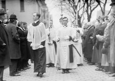 Pan American Mass. - Thanksgiving Day At St. Patrick's. Choir, 1912. Creator: Harris & Ewing