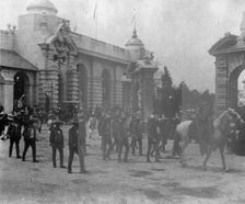 Pan-American midway parade, 1901. Creator: Frances Benjamin Johnston