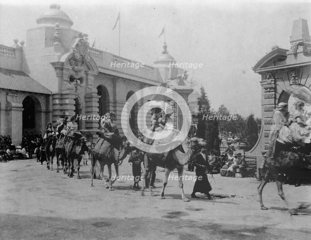 Pan-American midway parade, 1901. Creator: Frances Benjamin Johnston.
