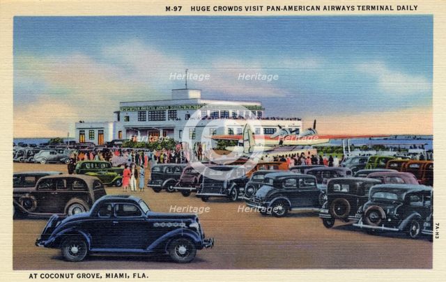 Pan-American Airways terminal, Dinner Key, Coconut Grove, Miami, Florida, USA, 1937. Artist: Unknown