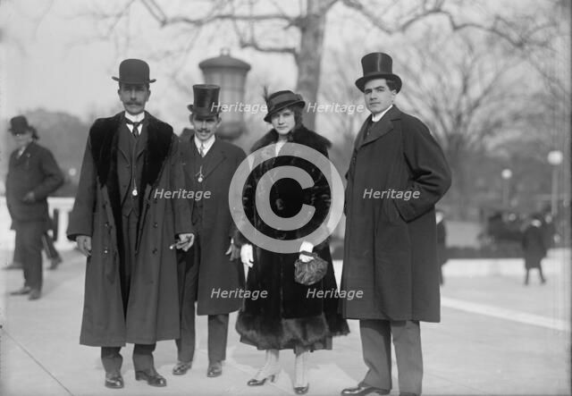 Pan American Scientific Congress - Costa Rican Group: Eduardo J. Pinto, Chairman; Felipe..., 1915. Creator: Harris & Ewing.