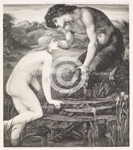 Pan and Psyche, c1870s, (1900). Creator: Unknown.