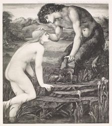 Pan and Psyche, c1870s, (1900). Creator: Unknown