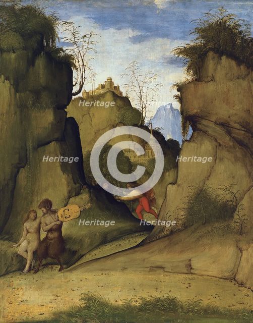 Pan and Syrinx, 1510. Creator: Giovanni Agostino da Lodi.
