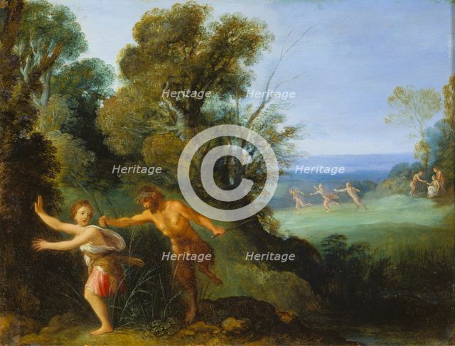 Pan and Syrinx, 1610-1620. Creator: Follower of Adam Elsheimer.