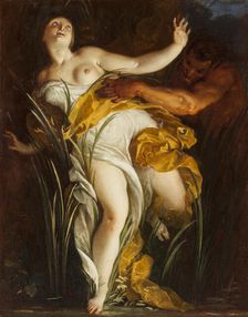 Pan and Syrinx. Creator: Dorigny, Louis (Ludovico) (1654-1742)