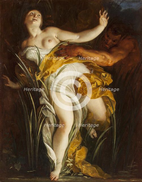Pan and Syrinx. Creator: Dorigny, Louis (Ludovico) (1654-1742).