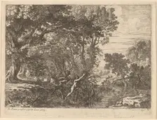 Pan and Syrinx. Creator: Herman van Swanevelt